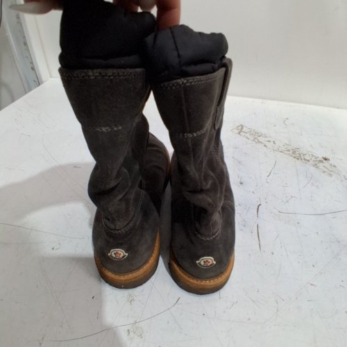 WOMEN'S MOCLER BROWN SUEDE SNOW BOOTS - SIZE 8.5 - BROWN/BLACK (STYLE : 67518542) image 3