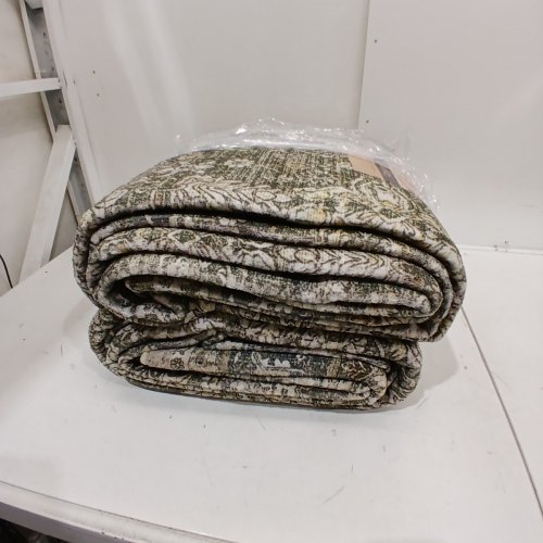 PURECOZY MACHINE WASHABLE LARGE RECTANGULAR AREA RUG - 9FT X 12FT - GREEN image 4