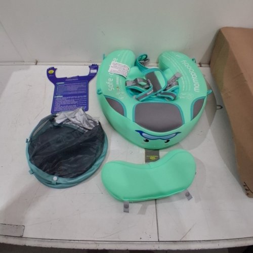 INFANT MAMBOBABY SOLID FLOATING NON-INFLATABLE DEVICE WITH CANOPY - UPF 50+ - 40LB MAX - GREEN (MODEL: B503) image 5