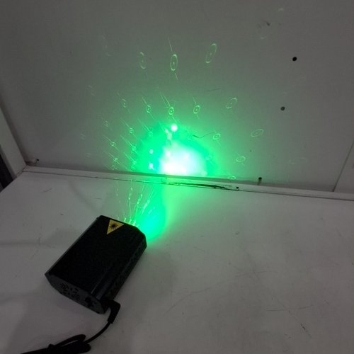 MINI LASER PARTY LIGHT WITH WITH RGB COLOR PATTERNS LIGHT - BLACK image 2