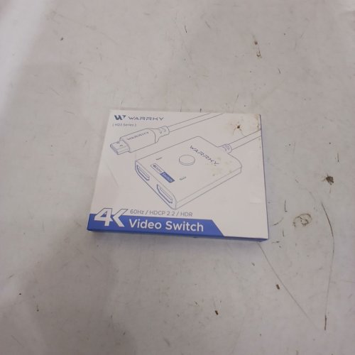 WARRKY 2-IN 1-OUT BIDIRECTIONAL BRAIDED CABLE HDMI SWITCHER/SPLITTER - 4K - 60HZ - 3.3FT - GREY (MODEL: ‎WARRKY-AV-H03) image 3