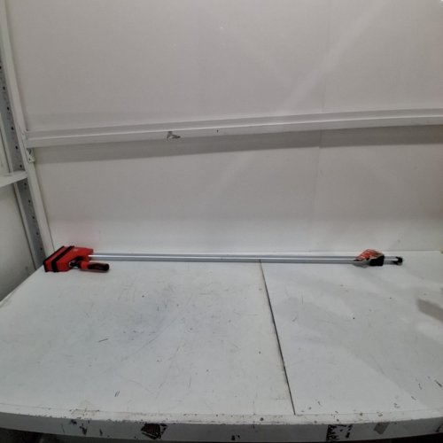 BESSEY PARALLEL BAR CLAMP - 50"; 2200 LBS LOAD LIMIT; 3 3/4" THROAT DEPTH; 1700 LBS CLAMPING FORCE; 90° - RED / SILVER (STYLE: K BODY REVO) image 3
