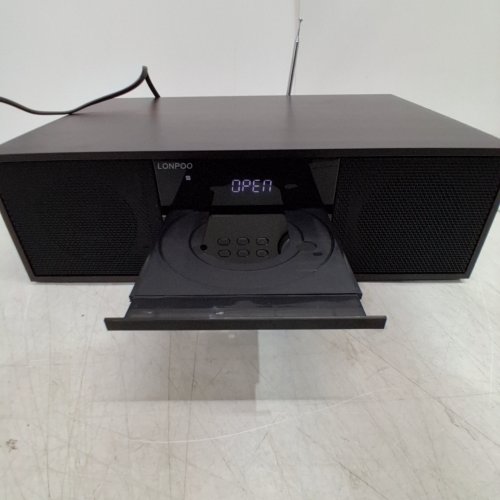 LONPOO NOSTALGIC HOME STEREO SYSTEM WITH CD PLAYER, BLUETOOTH AUDIO STREAMING, FM RADIO, USB PLAYBACK, AUX-IN - (MODEL: LP-816) image 2
