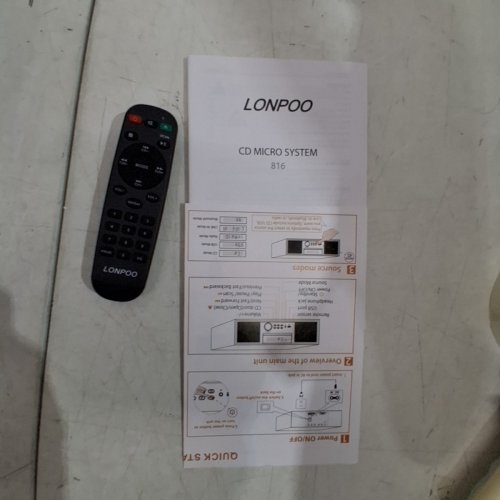 LONPOO NOSTALGIC HOME STEREO SYSTEM WITH CD PLAYER, BLUETOOTH AUDIO STREAMING, FM RADIO, USB PLAYBACK, AUX-IN - (MODEL: LP-816) image 4