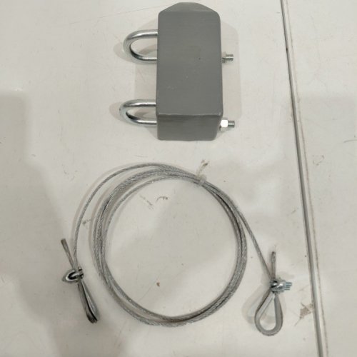 TELEMECANIQUE SENSORS LIMIT SWITCH ACCESSORY, RESET WEIGHT & CHAIN SET - SILVER image 3