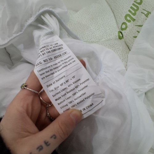 BAMBOO MATTRESS DUVET INSERT - QUEEN - WHITE image 2