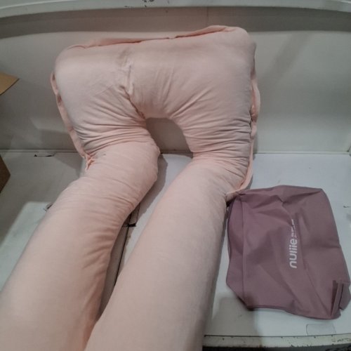 NULIIE U SHAPED FULL BODY COOLING FABRIC PREGNANCY PILLOW - 50" - PINK (MODEL: NEMM002AA) image 3