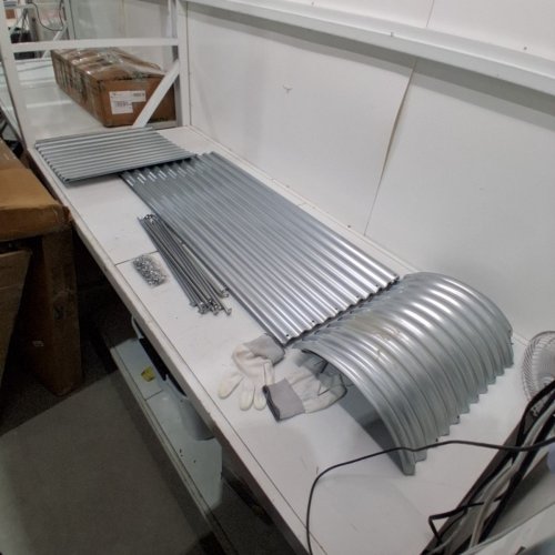 2PK CORRUGATED GALVANIZED STEEL RAISED GARDEN BED - 7FT X 2FT - SILVER image 2