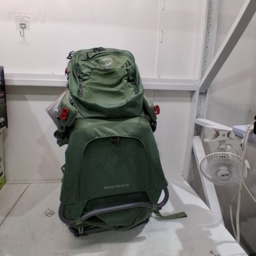OSPREY ADJUSTABLE FIT PREMIUM CHILD CARRIER - 8.34 LBS - OS - KOSERET GREEN image 2