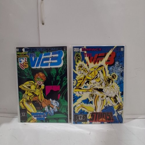 4 ASSTD IMPACT COMIC BOOKS - THE FLY #4, THE COMET #10, THE WEB #8, #9 - VARIOUS AUTHORS image 4