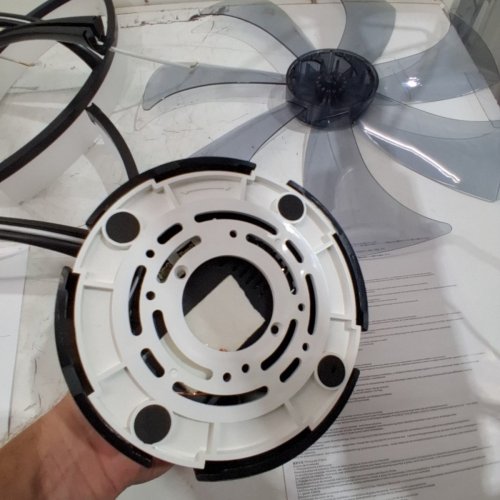VOLISUN FLUSH MOUNT LOW PROFILE DIMMABLE FANDELIER LED FAN LIGHT - 23.6"/ 3000K-6500K - BLACK (MODEL ‎8225C-600) image 3