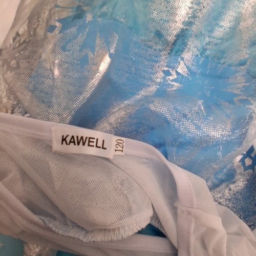9PC GIRL'S KAWELL SNOWFLAKE PRINCESS COSTUME DRESS WITH ACCESSORIES - SIZE 4-5Y (120) - BLUE image 3