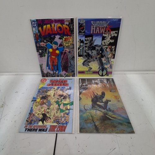 4 ASSTD IMAGE, DC, DARK HORSE COMIC BOOKS - ALIENS GENOCIDE #2 OF 4, WAR OF THE GODS #4, VALOR #1, SHADOW HAWKS #2 - VARIOUS AUTHORS image 2