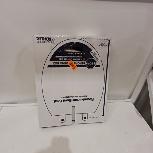 KOHLER ROUND TOILET SEAT BREVIA WITH QUICK RELEASE HINGES - 16 5/8" - WHITE (MODEL: K-4775-0) image 3