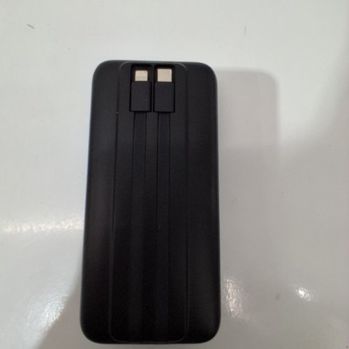 SAIKATI PORTABLE POWER BANK CHARGER WITH 2 BUILT-IN OUTPUT CABLES - 40000MAH - 22.5W CHARGING - BLACK (MODEL:K110) image 4