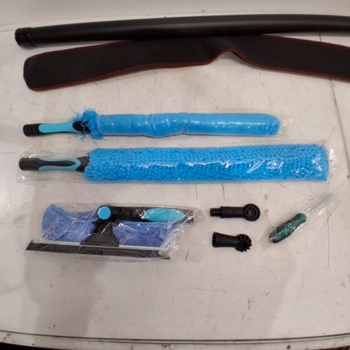 DOBEN TELESCOPING DUSTING/WINDOW CLEANING KIT WITH ASSORTED HEADS - 4.7FT-30FT - BLACK/BLUE - (MODEL: MREP01T700-CT) image 3