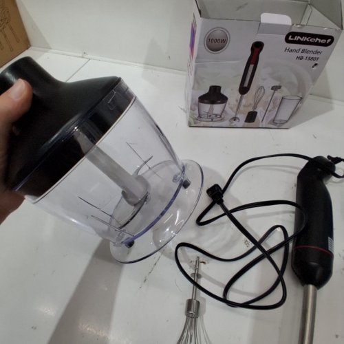 LINKCHEF 5-IN-1 IMMERSION BLENDER SET - 1000W, 120 V 60HZ - BLACK / RED (MODEL: HB-1580T) image 4