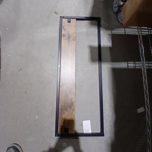 METAL PLATFORM WITH RUSTIC WOOD FRONT - TWIN - 14" - BLACK (MODEL: XCH-006-T) image 3