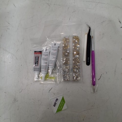 2606PC SWPEET MIXED SIZES RHINESTONES KIT - 2MM - 3MM - 4MM - 5MM - CRYSTAL YELLOW image 2