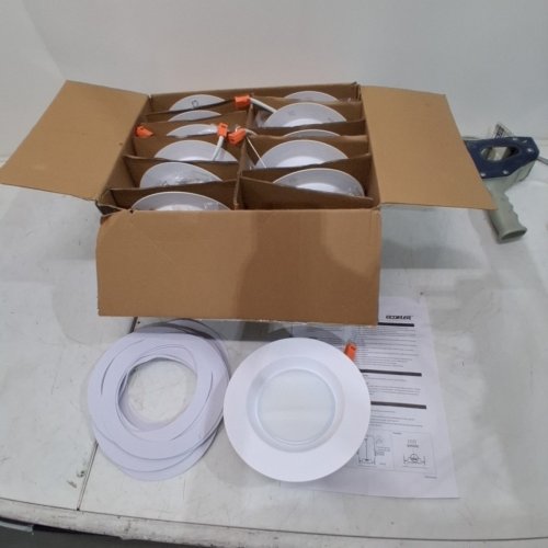 12PK LED CAN LIGHTS RETROFIT RECESSED LIGHTING SELECTABLE- 5/6" - WHITE image 3