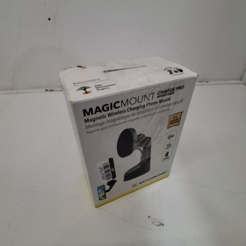SCOSCHE MAGICMOUNT MAGNETIC WIRELESS CAR CHARGING MAGSAFE WINDOW/DASH PHONE MOUNT - 15W - BLACK (MODEL: MPQMRWD-SP) image 3