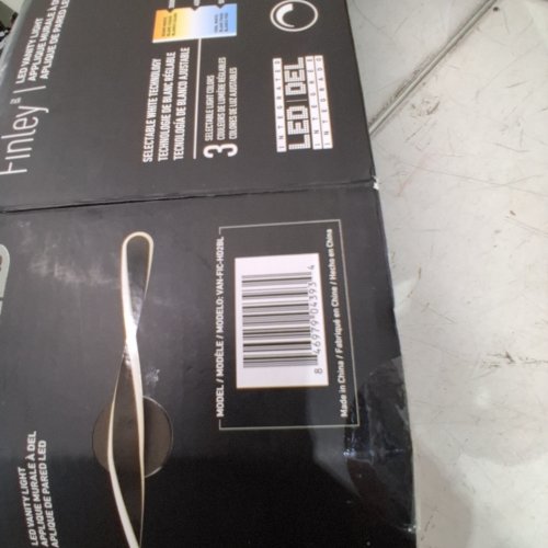 ARTIKA FINLEY MODERN INTEGRATED LED BATHROOM VANITY LIGHT - 26W - 27" - BLACK image 2