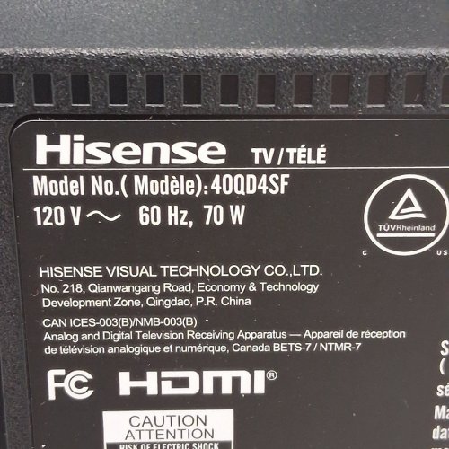 HISENSE 40" HI-QLED HD SMART FIRE TV, DOLBY AUDIO, COMPATIBLE WITH ALEXA, FULL ARRAY LED - 1080P - BLACK - (MODEL: 40QD4SF) image 15
