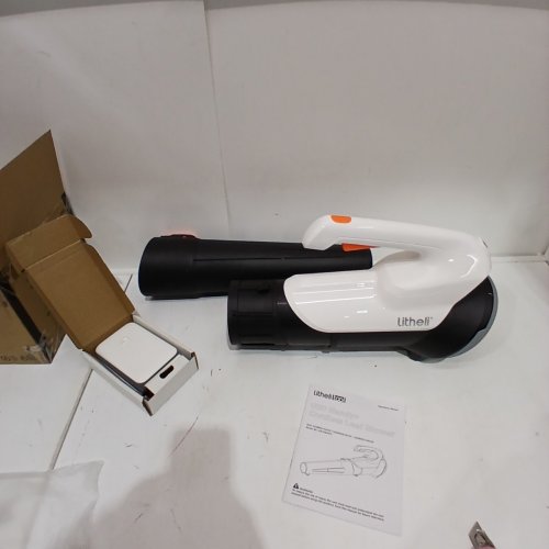 LITHELI 20V LEAF BLOWER CORDLESS, 2 SPEED LEVELS, HANDHELD ELECTRIC BLOWERS FOR LAWN CARE - 355CFM/85MPH - WHITE - (MODEL:U20BR01-0A110) image 2