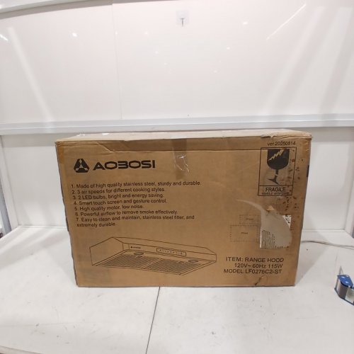 AAOBOSI UNDER CABINET RANGE HOOD - 30" - 120V - 60HZ - 115W - SILVER (MODEL: LF0276C2-ST) image 6