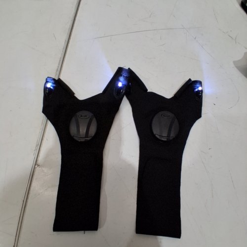 VISAILIY LED FLASHLIGHT GLOVES -OSFM- BLACK image 2