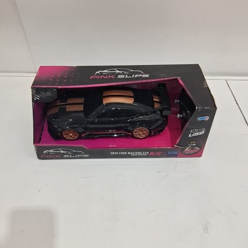 JADA TOYS PINK SLIP RADIO CONTROL 2025 FORD MUSTANG GTD RC CAR - BLACK/COPPER image 2