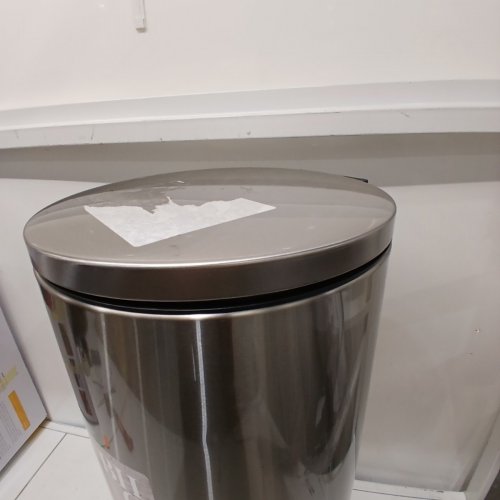 BETTER HOMES & GARDENS ROUND TRASH CAN STEP CAN WASTE BIN - 30L - STAINLESS STEEL image 3