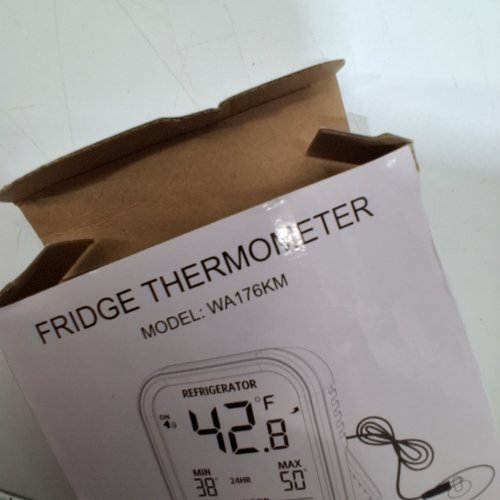 AMIR DIGITAL FRIDGE THERMOMETER WITH PROBE AND LCD DISPLAY - WHITE (MODEL: WA176KM) image 3