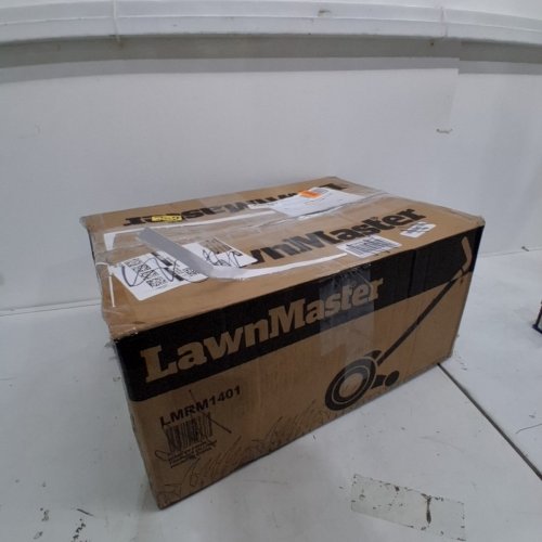 LANMASTER PUSH REEL LAWN MOWER - 14" - BLACK/ORANGE (MODEL: LMRM1401) image 5