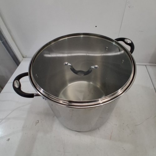TRAMONTINA COVERED STOCK POT -22QT - STAINLESS STEEL image 2
