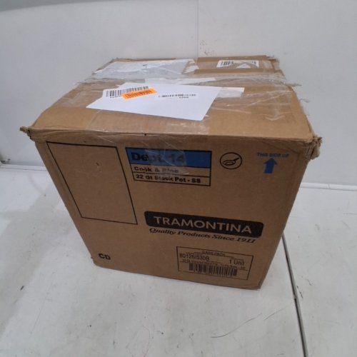 TRAMONTINA COVERED STOCK POT -22QT - STAINLESS STEEL image 4