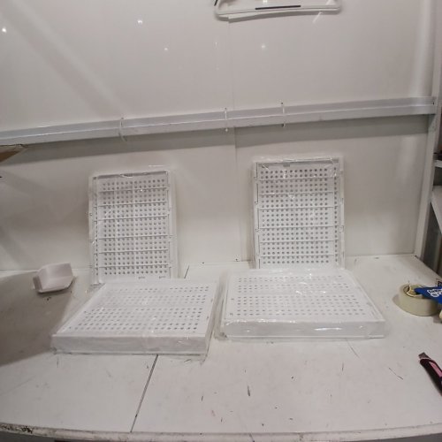 4PK ZOINLY FOLDABLE CLOTHES DRAWER ORGANIZER-16.92" X 13.18" X 7.28"-WHITE image 2