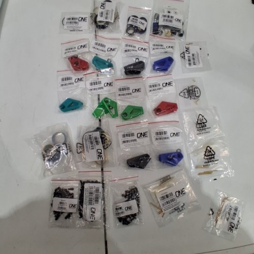 24PC ASSORTED ONEUPCOMPONENTS BIKE PARTS - CHAIN GUIDES, DROPPERS, AND BEARINGS image 2