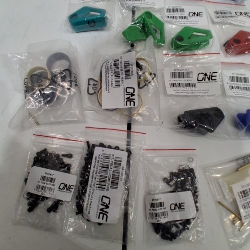 24PC ASSORTED ONEUPCOMPONENTS BIKE PARTS - CHAIN GUIDES, DROPPERS, AND BEARINGS image 3