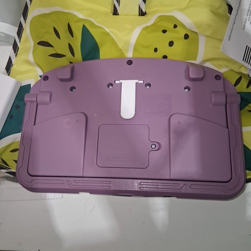FISHER-PRICE KICK AND PLAY BABY ACTIVITY SEAT - 11.8" X 21.3" - PURPLE AND LIME GREEN (MODEL: JGG60) image 6