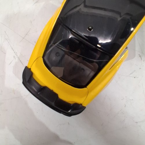 KIDS TOY 2020 FORD MUSTANG SHELBY - 10" -YELLOW WITH BLACK TOP image 4