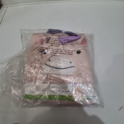 KID'S MAINSTAYS UNICORN HOODED TOWEL - OSFM - PINK image 2