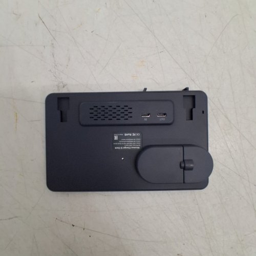 DIGITAL CLOCK WITH WATCH CHARGER - 7" X 4" - BLACK image 4