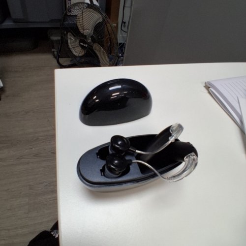 NEW STYLE BEHIND THE EAR RECHARGABLE HEARING AIDS - BLACK image 2