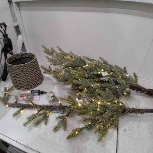 WONDERSHOP POTTED BALSAM FIR LED PRE-LIT TREE WITH 100 WARM WHITE DEWDROP LIGHTS - 6FT - GREEN (MODEL: 655759-101) image 2