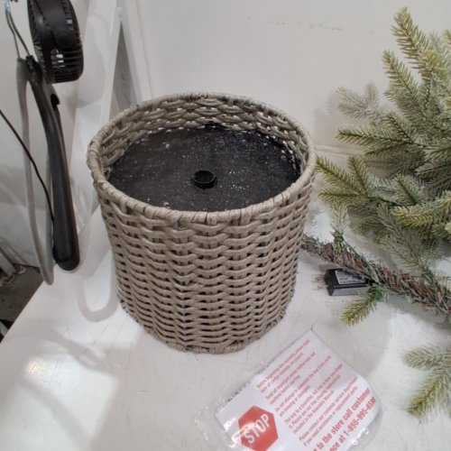 WONDERSHOP POTTED BALSAM FIR LED PRE-LIT TREE WITH 100 WARM WHITE DEWDROP LIGHTS - 6FT - GREEN (MODEL: 655759-101) image 4