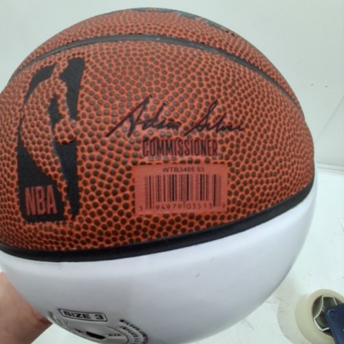WILSON MINI BASKETBALL - SIZE 3 - ORANGE / WHITE image 2