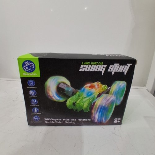 SWING STUNT 2.4GHZ REMOTE CONTROL STUNT CAR - GREEN image 2