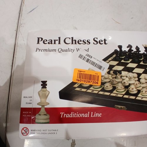 HUSARIA KING'S HAND CRAFTED CLASSIC CHESS SET - 14" BOARD - image 2