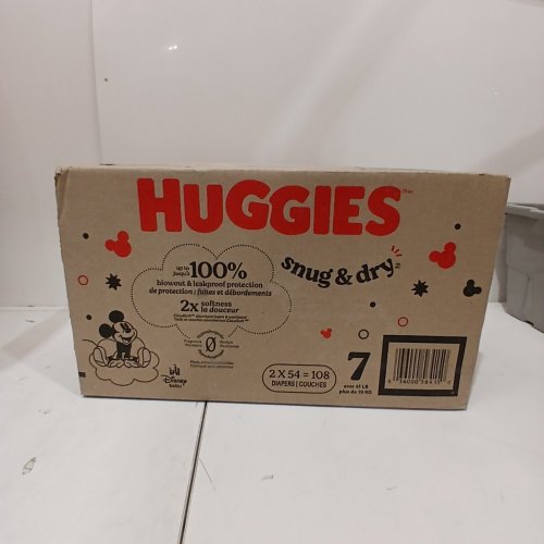 108PK HUGGIES SNUG & DRY DIAPERS - SIZE 7 (41LBS +) - MICKEY MOUSE image 3